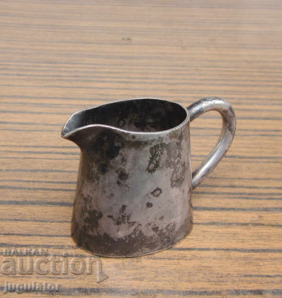 an old marked German small silver-plated milk jug with price 20.00 BGN | € 10.23