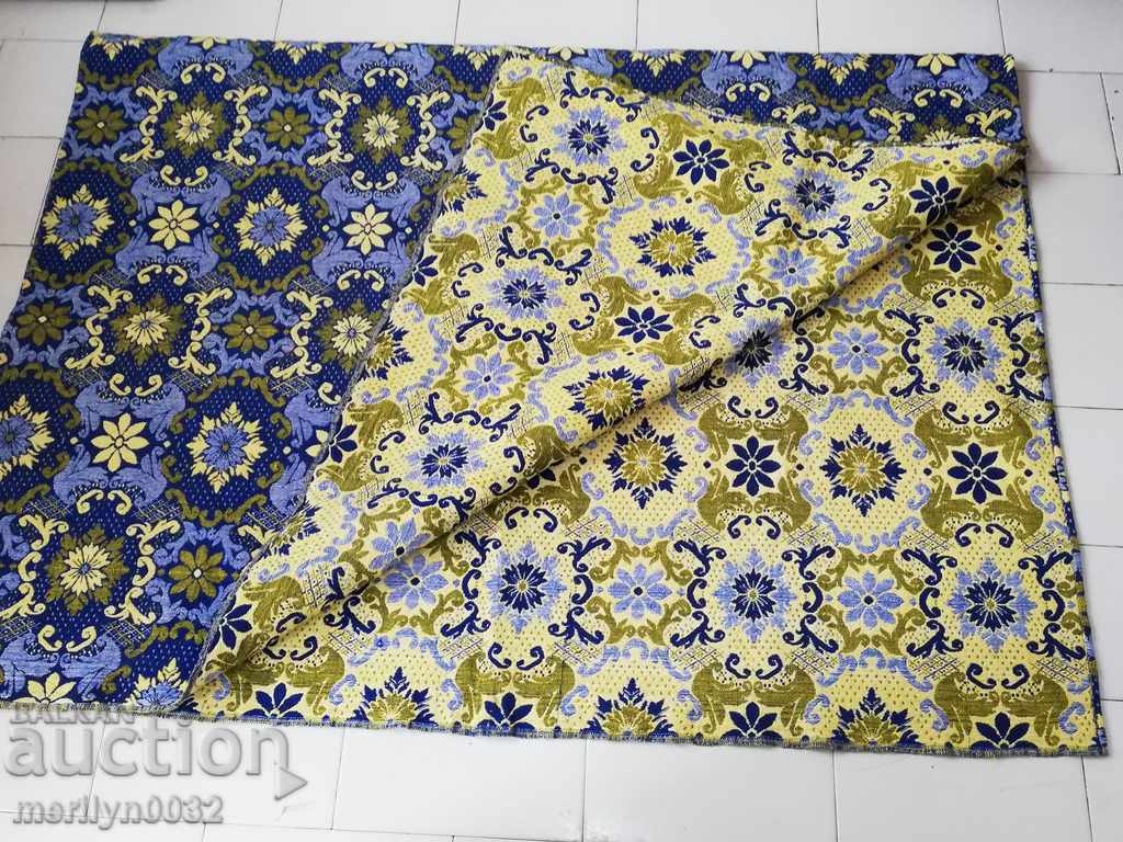 Auction Old blue double-sided Overlay cover carpet stained Auction Old blue double-sided Overlay cover carpet stained