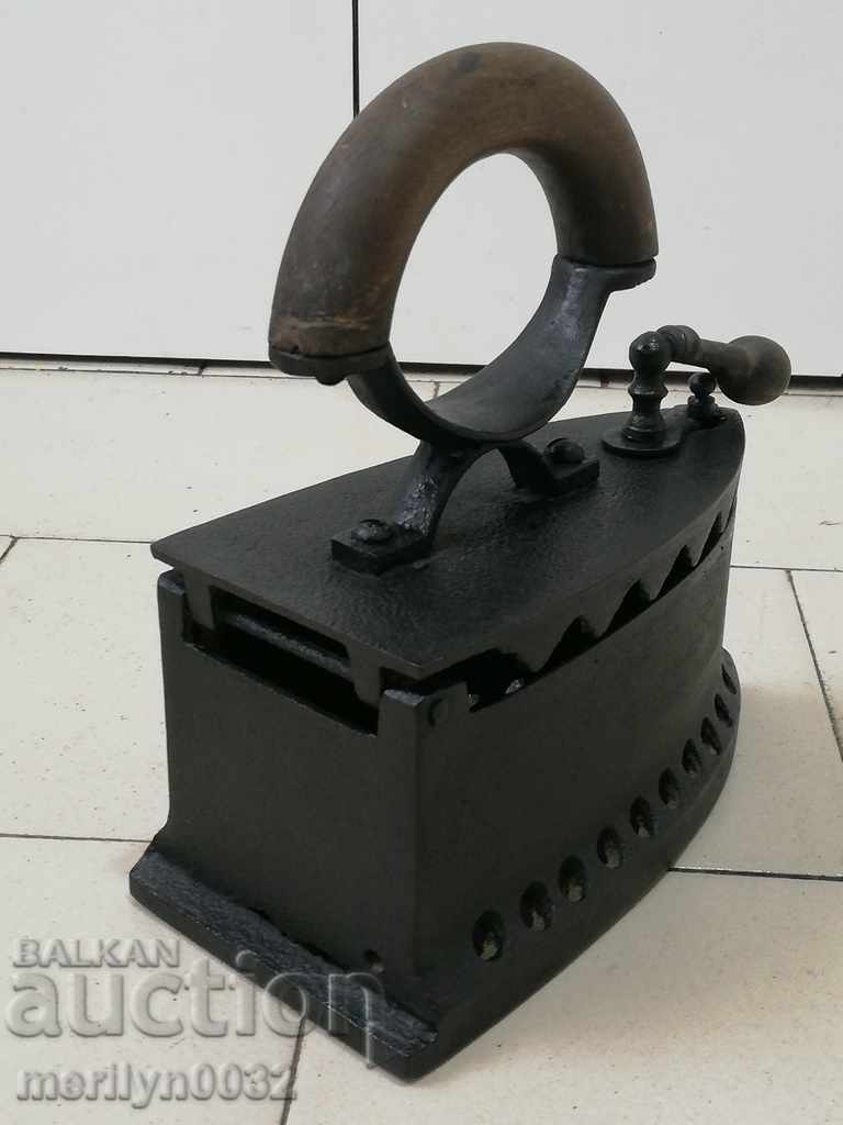 An old iron on fire - 5