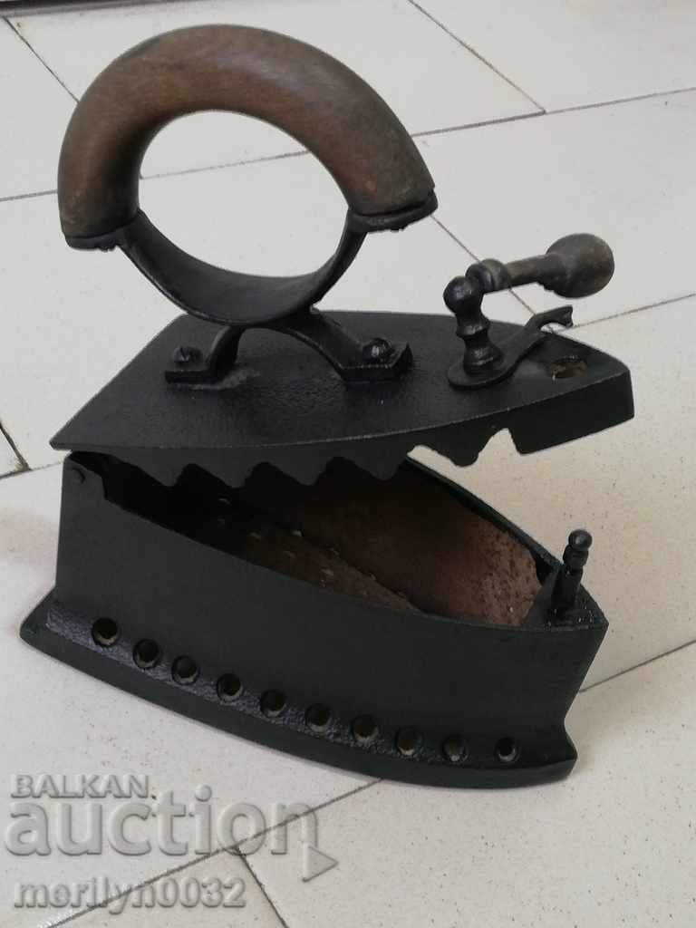 An old iron on fire - 7