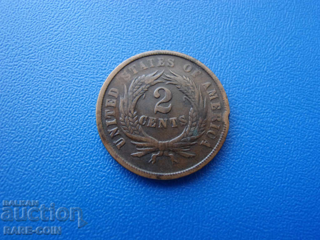 II (74) United States 2 Cents 1864