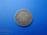 II (136) Elveția 20 Rapen 1859 Argint