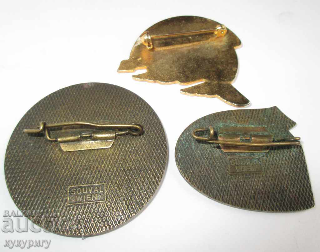 Lot 3 Alpine Badges Mountain Sign Mountaineering Austria - 6 Lot 3 Alpine Badges Mountain Sign Mountaineering Austria - 6