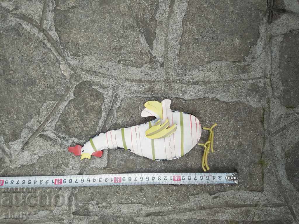 Μεταλλικό σχήμα κόκορας. με τιμή 10.00 BGN | € 5.11