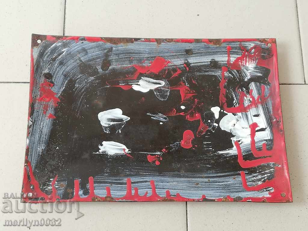 Enamelled plaque, plaque - 5 Enamelled plaque, plaque - 5