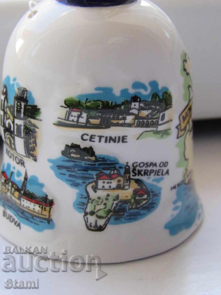 Porcelain bell-10 cm-souvenir from Montenegro-1 - 5 Porcelain bell-10 cm-souvenir from Montenegro-1 - 5