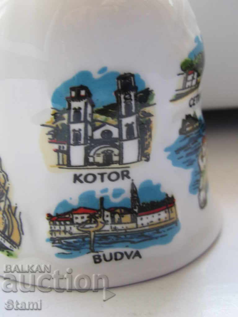 Porcelain bell-10 cm-souvenir from Montenegro-1 - 6 Porcelain bell-10 cm-souvenir from Montenegro-1 - 6