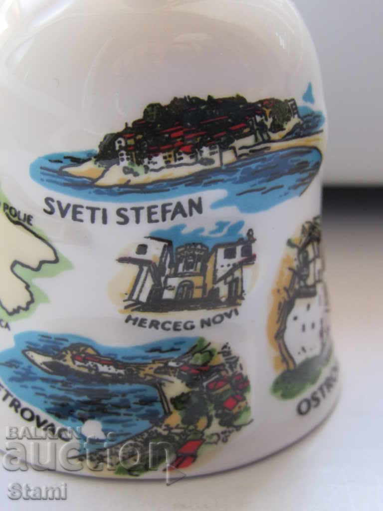 Porcelain bell-10 cm-souvenir from Montenegro-1 - 7 Porcelain bell-10 cm-souvenir from Montenegro-1 - 7
