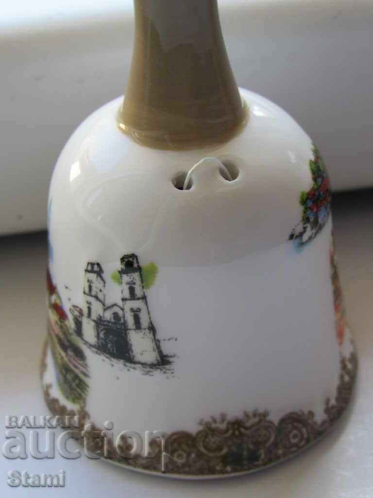 Auction Porcelain bell-9 cm souvenir from Montenegro-2 Auction Porcelain bell-9 cm souvenir from Montenegro-2