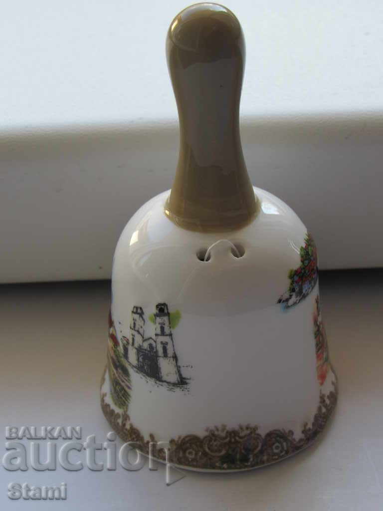 Porcelain bell-9 cm souvenir from Montenegro-2 - 5 Porcelain bell-9 cm souvenir from Montenegro-2 - 5