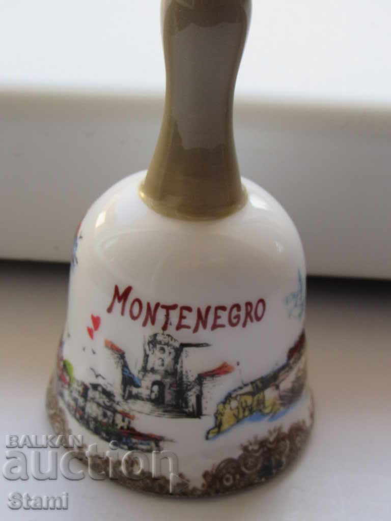 Porcelain bell-9 cm souvenir from Montenegro-2