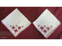 Old Hand Sewn Ladies Towels 2 pieces of silk