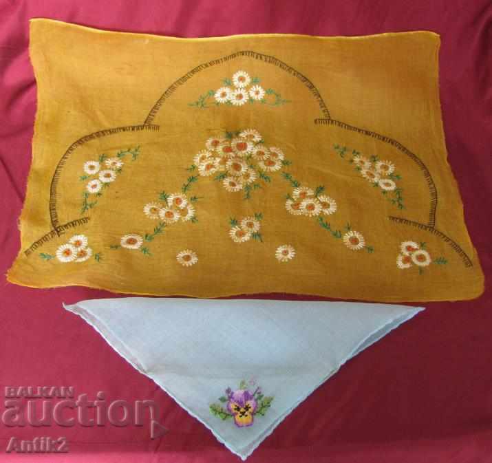 Hand Cushioned Towel and Pillow Motifs