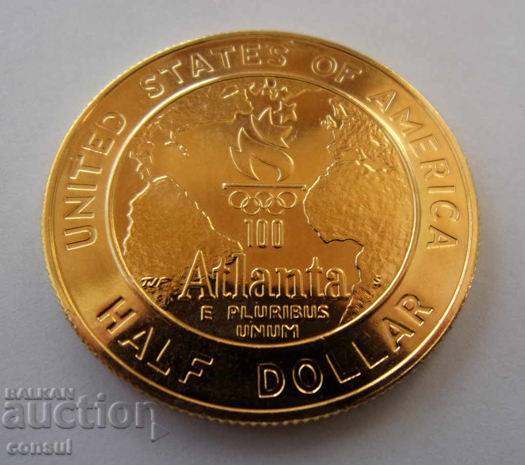 САЩ  ½  Долар 1995  UNC  Rare Олимпийски Спорт с цена € 11.76 | 23.00 лв.