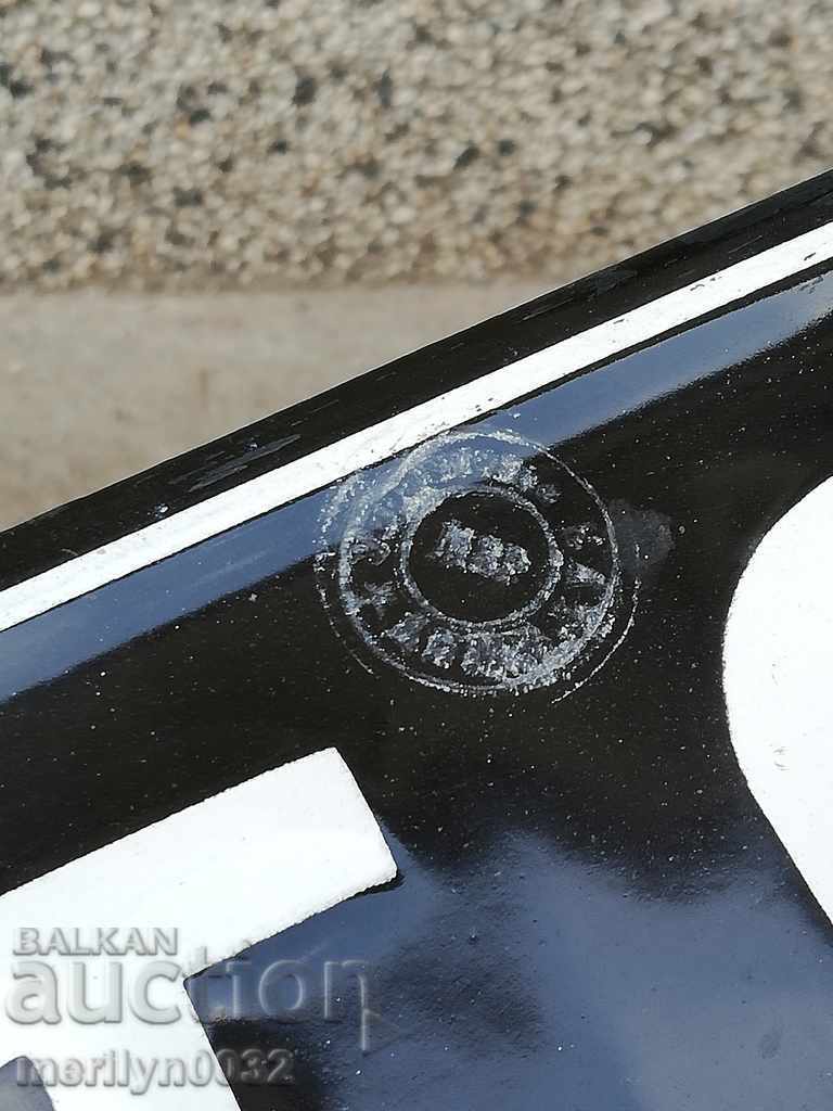 Pair of numbers registration number from the vehicle enamel plate plate - 6 Pair of numbers registration number from the vehicle enamel plate plate - 6