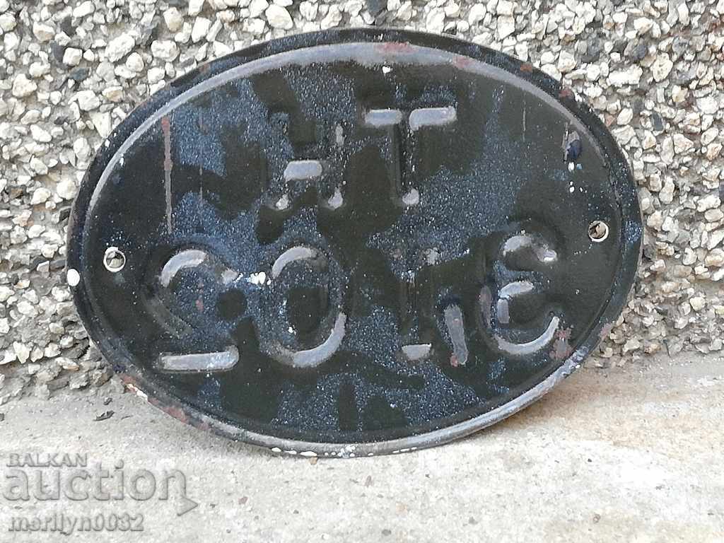 Enamelled registration number for motorcycle motorcycle motorcycle with price 55.00 BGN | € 28.12 Enamelled registration number for motorcycle motorcycle motorcycle with price 55.00 BGN | € 28.12