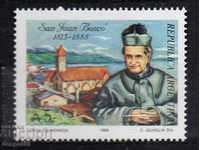 1989 Argentina. St. John Bosco, founder of the Salesian Brother