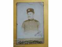 Photography Photo Cardboard Kniazheski soldier Ivan Stavrev 1902