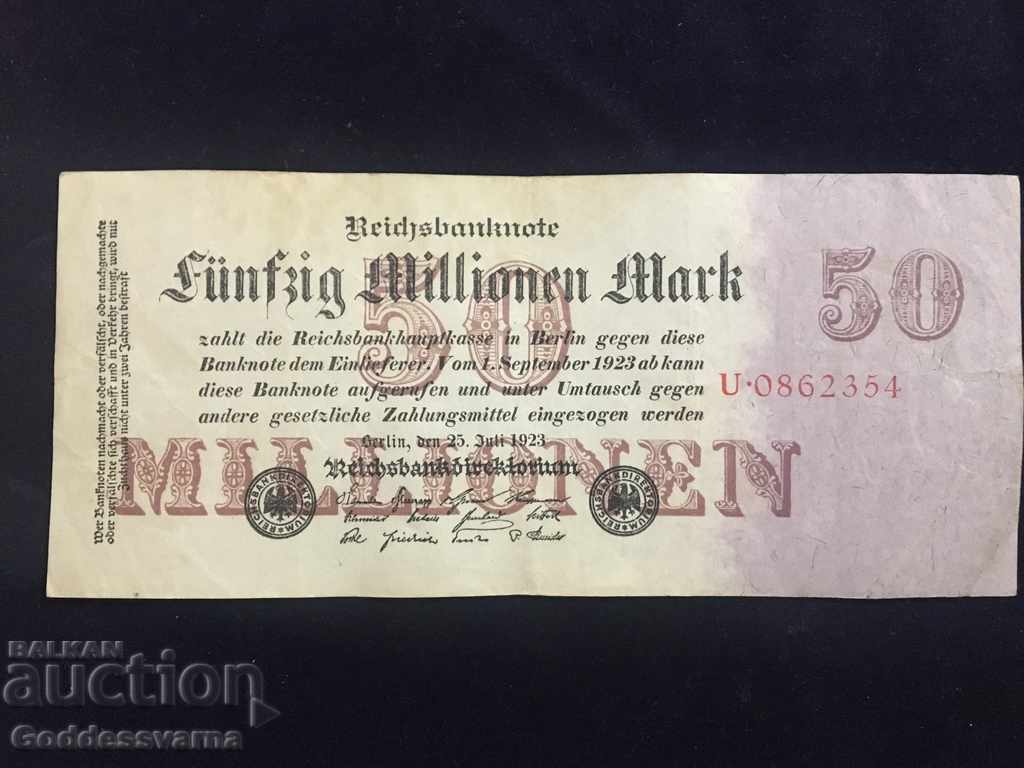 2354 Germany 50 Millionen 1923 Pick 98