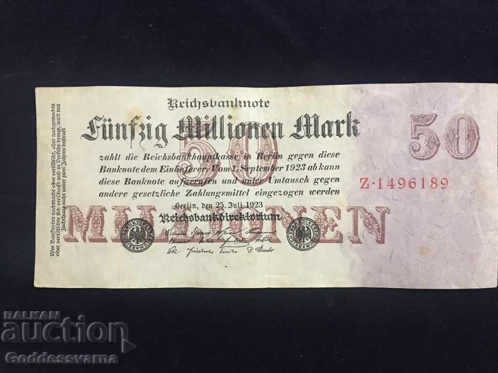 6189 Γερμανία 50 εκατομμύρια 1923 Pick 98