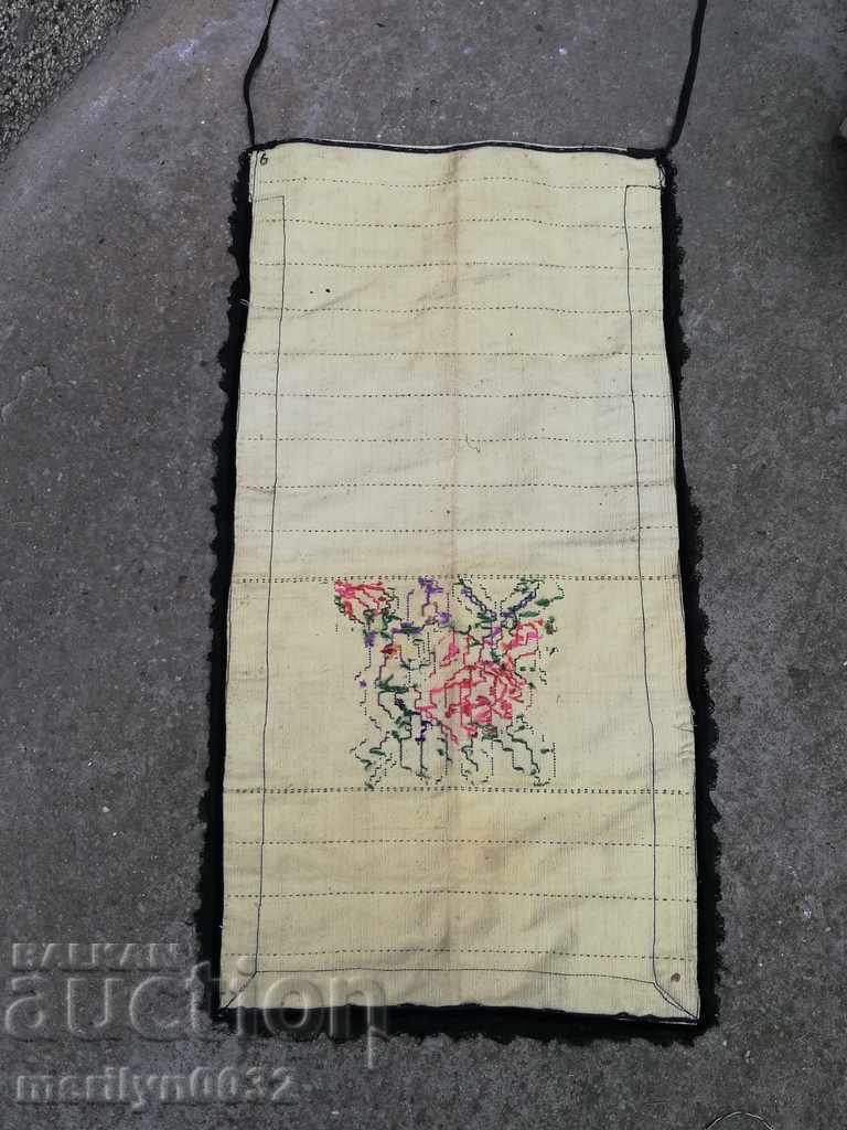 Old apron with tarnished gold thread embroidery, folk costume, sukman - 5 Old apron with tarnished gold thread embroidery, folk costume, sukman - 5