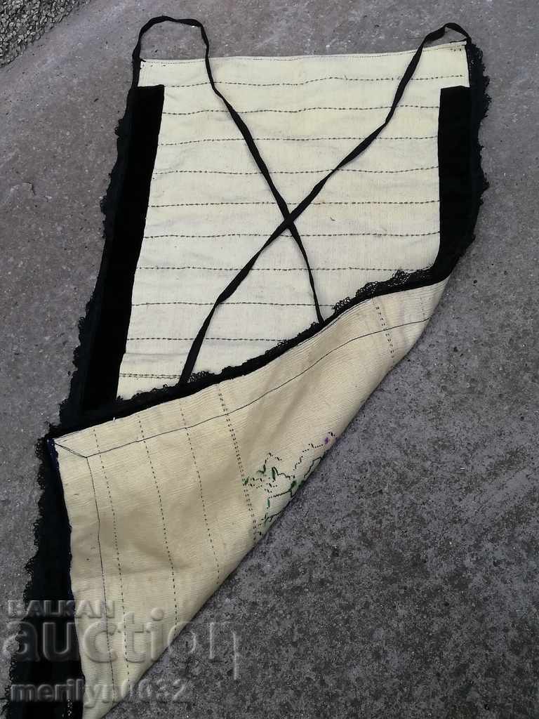 Old apron with tarnished gold thread embroidery, folk costume, sukman - 6 Old apron with tarnished gold thread embroidery, folk costume, sukman - 6