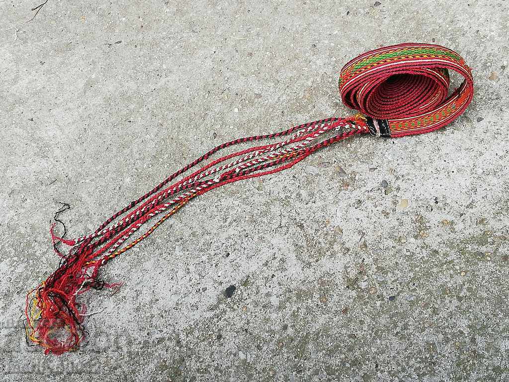 Old hand woven belt, belt, paft, costume 2.95 meters with price 149.00 BGN | € 76.18 Old hand woven belt, belt, paft, costume 2.95 meters with price 149.00 BGN | € 76.18