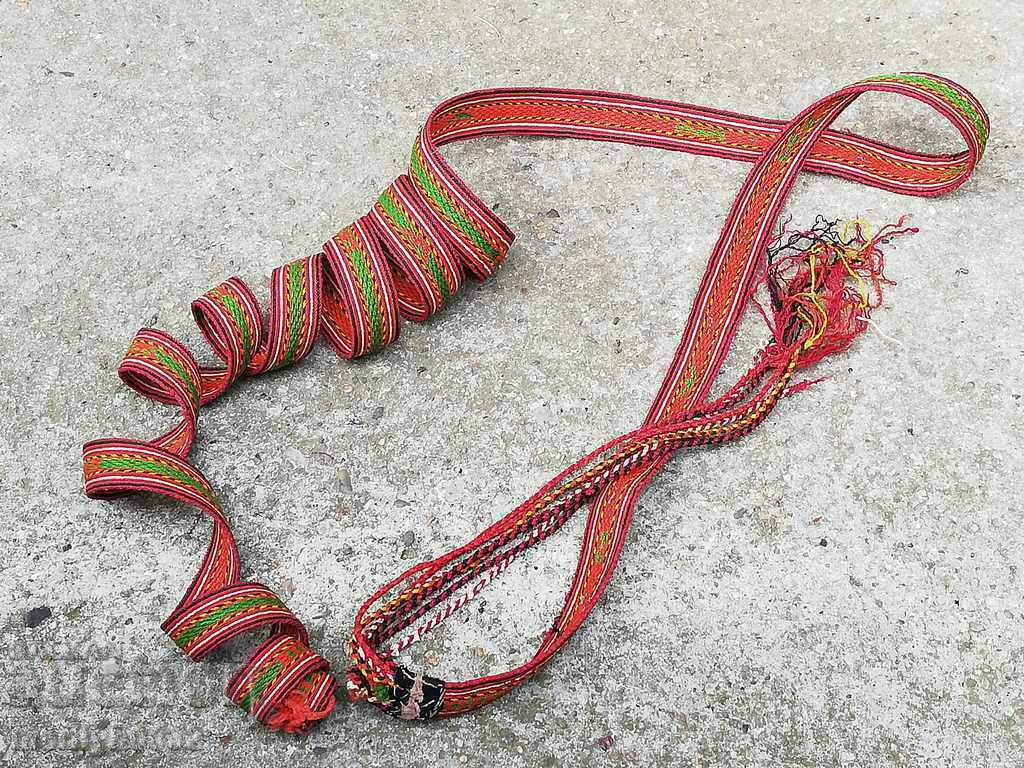 Auction Old hand woven belt, belt, paft, costume 2.95 meters Auction Old hand woven belt, belt, paft, costume 2.95 meters