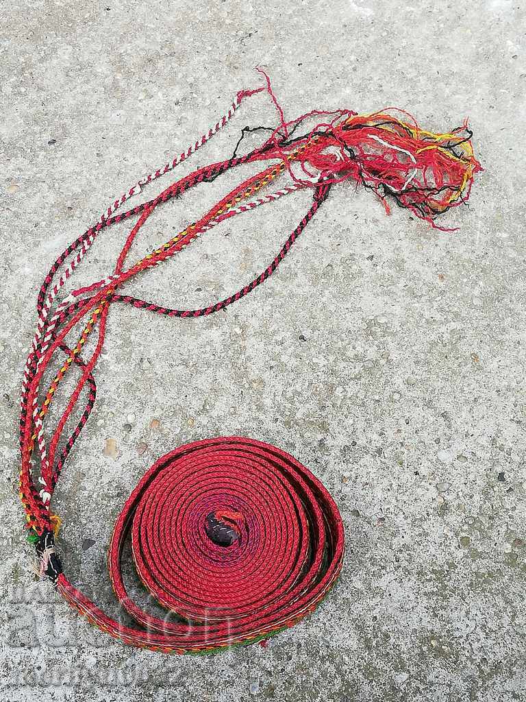 Old hand woven belt, belt, paft, costume 2.95 meters - 7 Old hand woven belt, belt, paft, costume 2.95 meters - 7