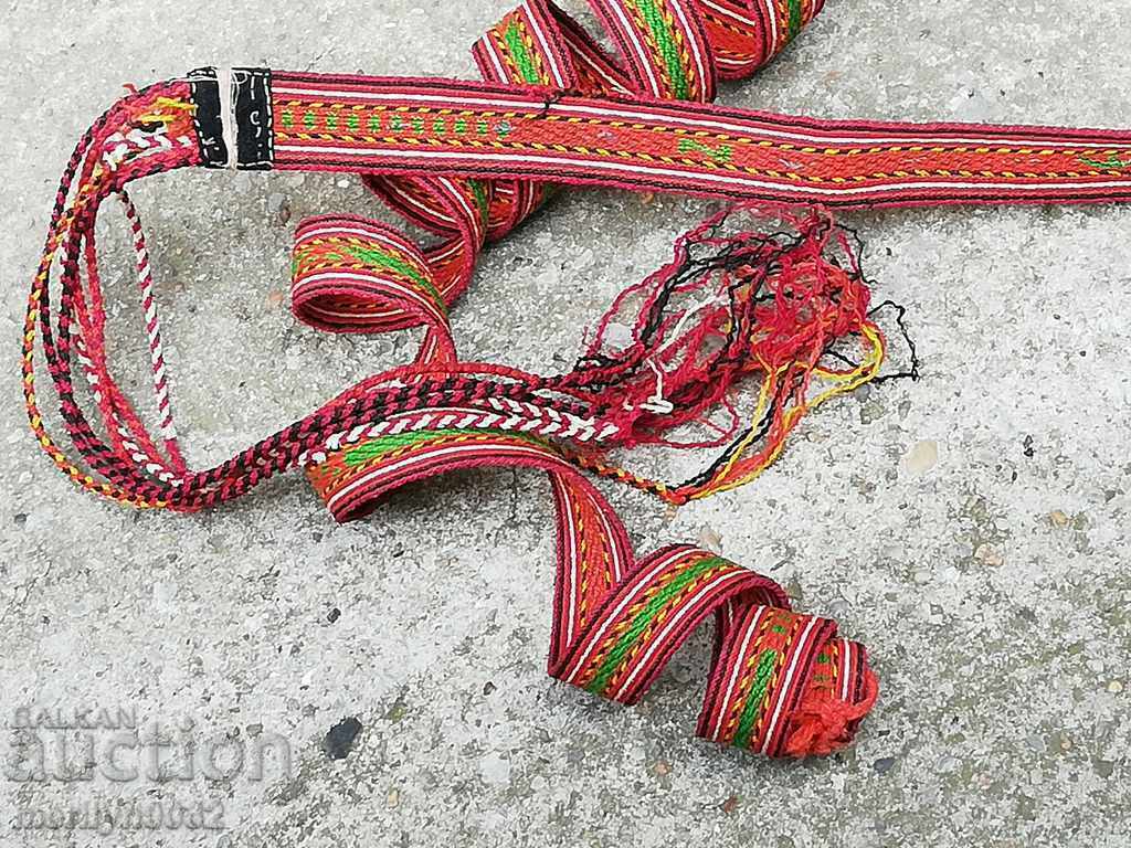 Old hand woven belt, belt, paft, costume 2.95 meters Old hand woven belt, belt, paft, costume 2.95 meters