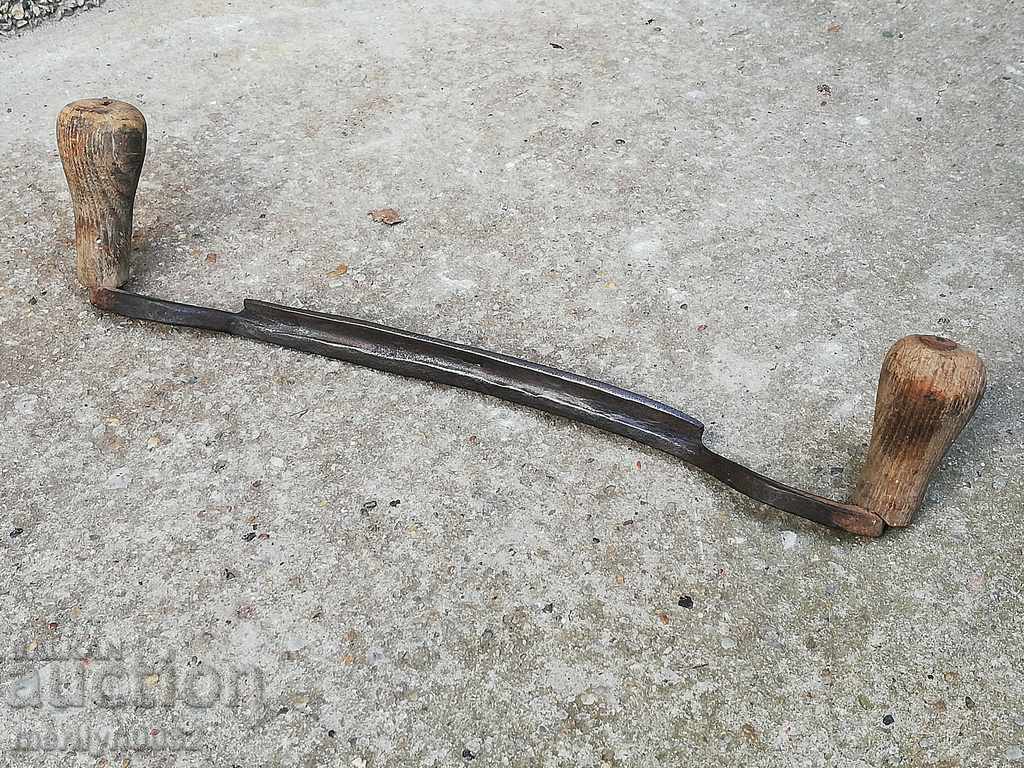 Old forged hand tool wrought iron planer wooden Old forged hand tool wrought iron planer wooden