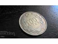 Moneda - Turcia - 100 de lire sterline 1987.