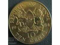 10 centi 1984, Kenya