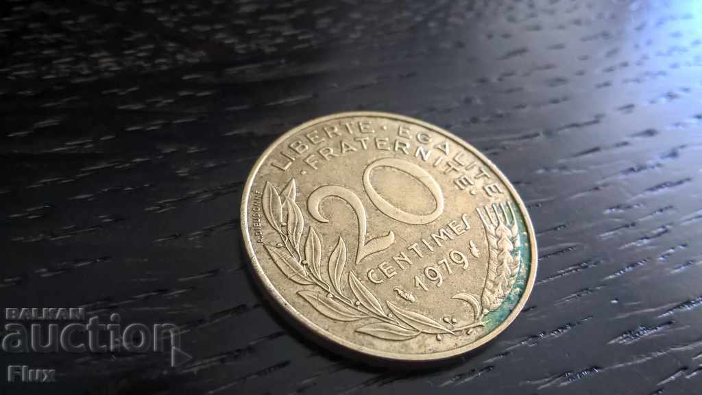 Moneda - Franța - 20 centimetri 1979.