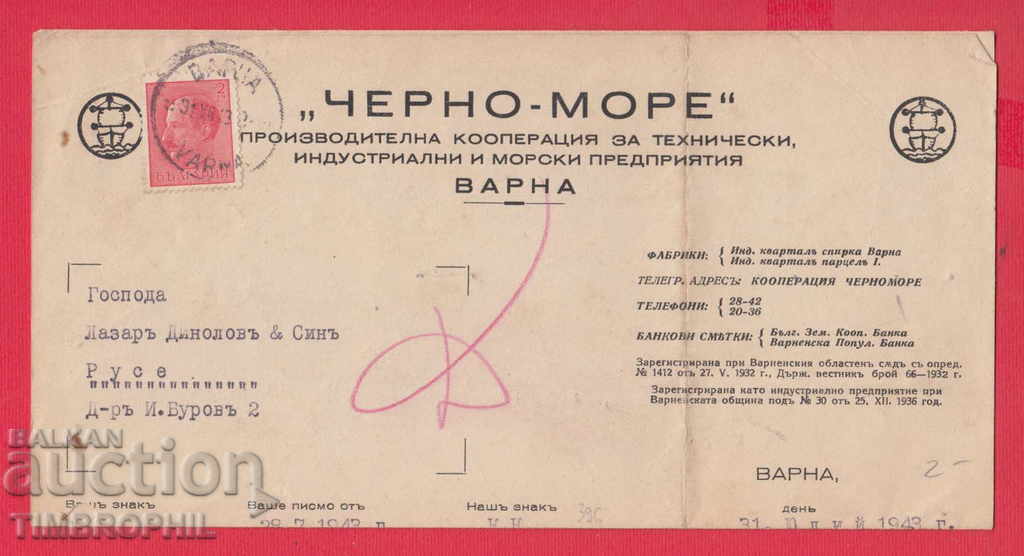 242857/1943 VARNA - BLACK SEA, INDUSTRIAL AND MARITIME with price 5.00 BGN | € 2.56