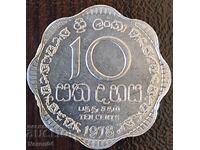 10 cenți 1978, Ceylon (Sri Lanka)