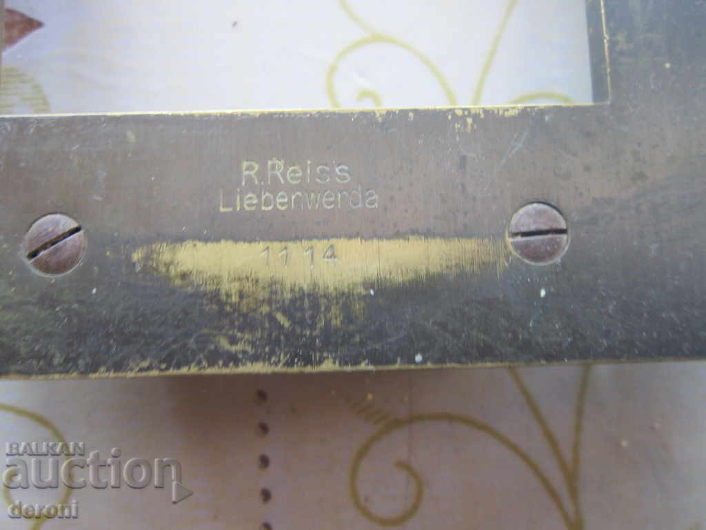 Стар немски бронзов корабен инструмент R.Reiss - 7 Стар немски бронзов корабен инструмент R.Reiss - 7