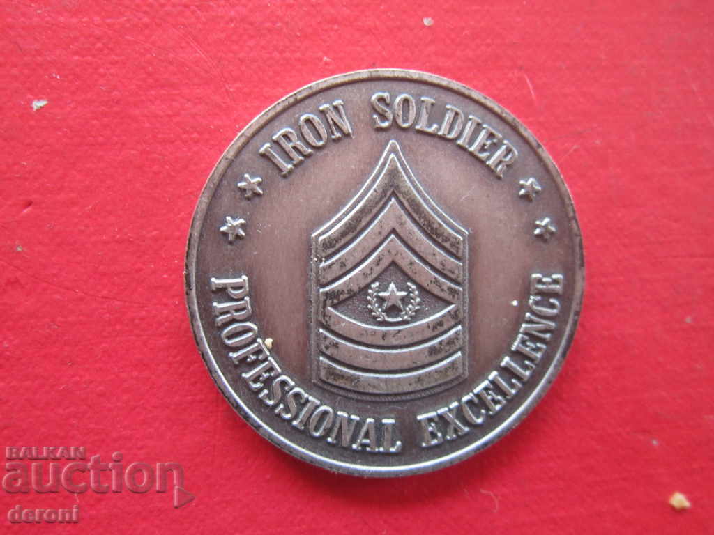 Американски военен медал знак монета Железния Войник с цена 20.00 лв. | € 10.23 Американски военен медал знак монета Железния Войник с цена 20.00 лв. | € 10.23