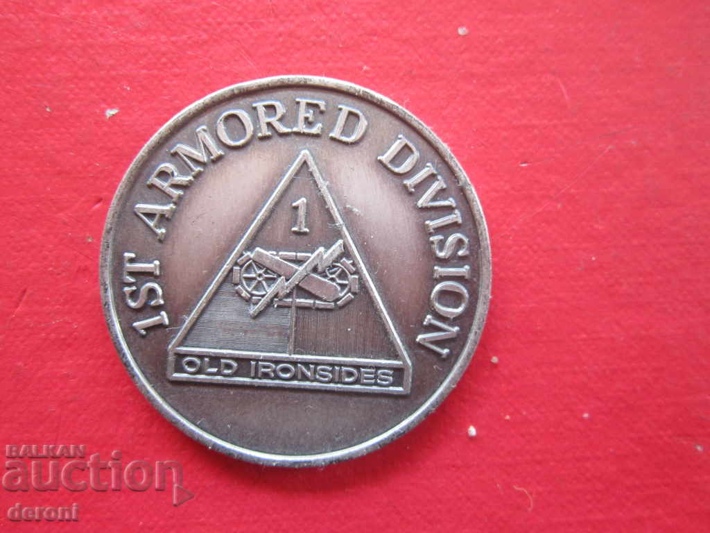 Аукцион Американски военен медал знак монета Железния Войник Аукцион Американски военен медал знак монета Железния Войник