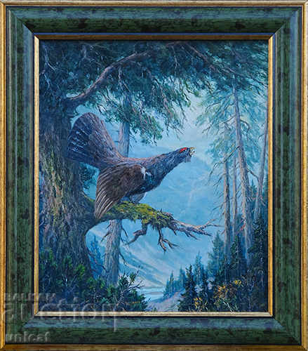 Ringing grouse, painting