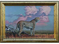 Cheetah, painting