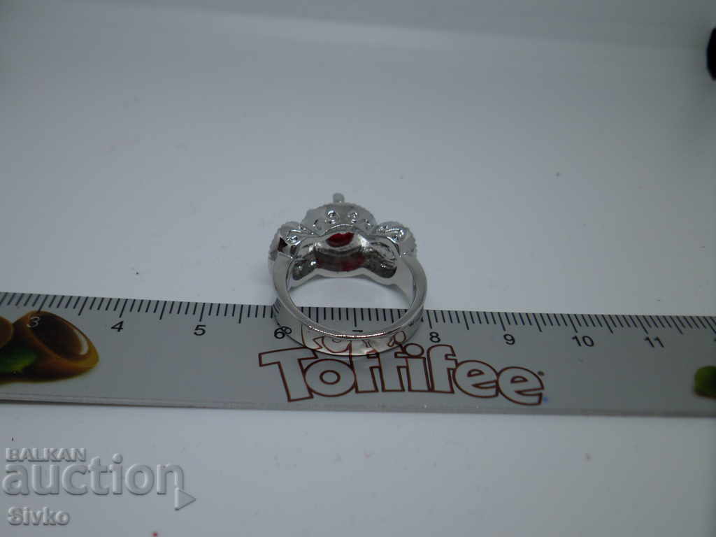 Auction Ring of silver crystals Auction Ring of silver crystals