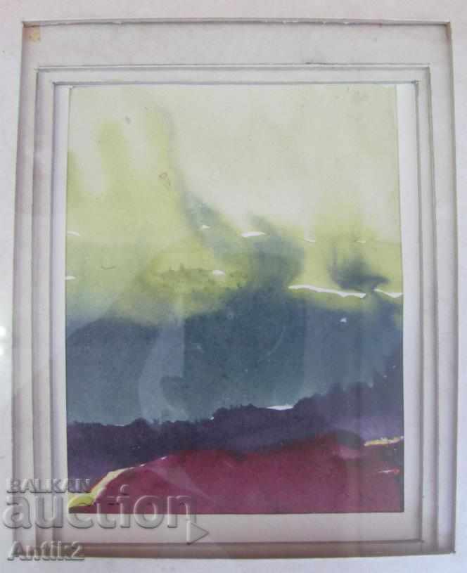 Delivery of Old Original Aquarelle of artist Atanas Sirakov