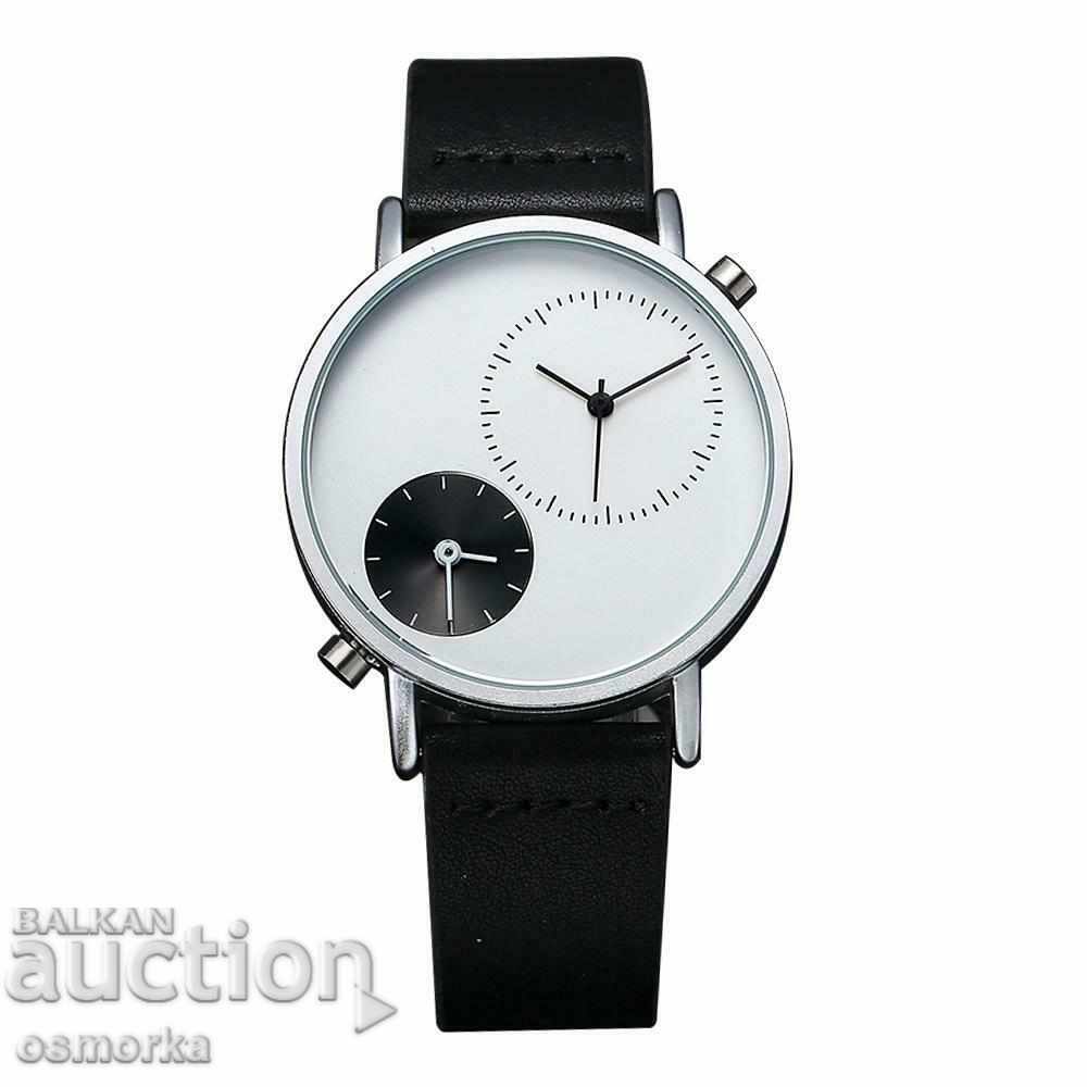 Стилен и красив дамски часовник Tomi модерен двойно време
