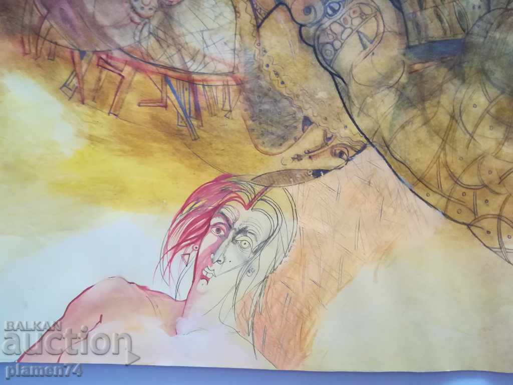 Auction  Drawing - FAIRYTALE WORLD