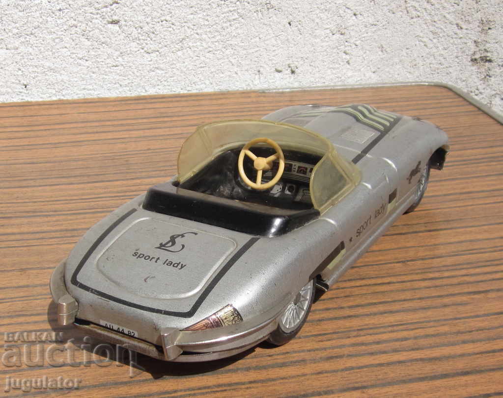 old Hungarian mechanical metal toy cart JAGUAR - 5 old Hungarian mechanical metal toy cart JAGUAR - 5