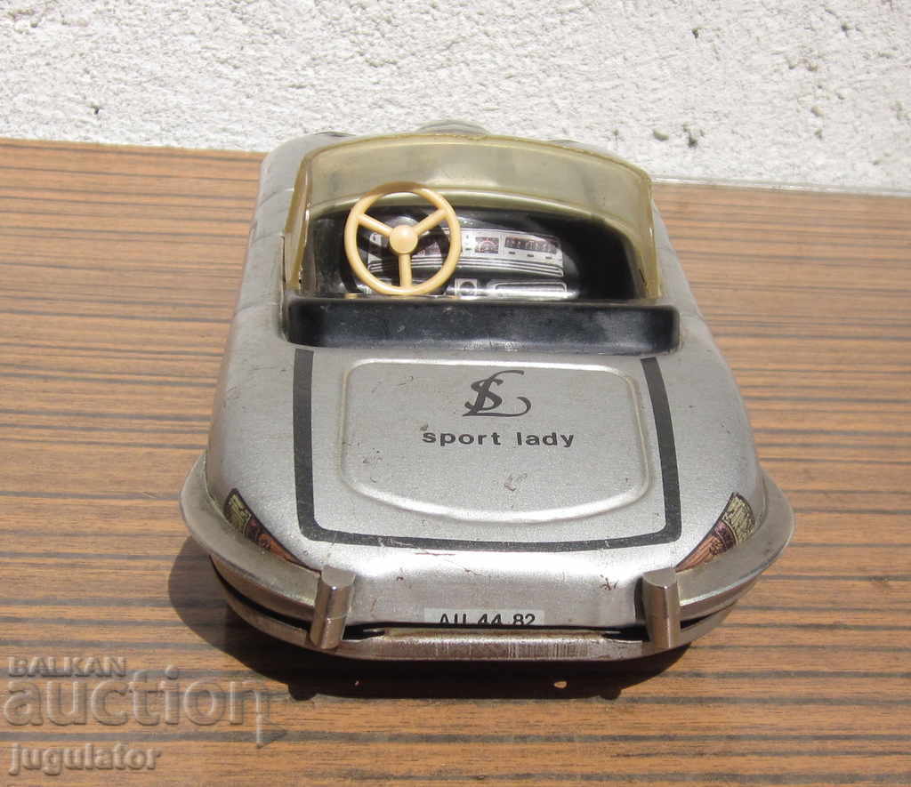 old Hungarian mechanical metal toy cart JAGUAR - 6 old Hungarian mechanical metal toy cart JAGUAR - 6