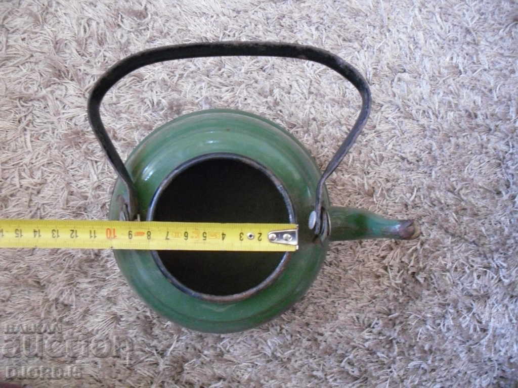 Old enamelled teapot, DIP Troyan - 6