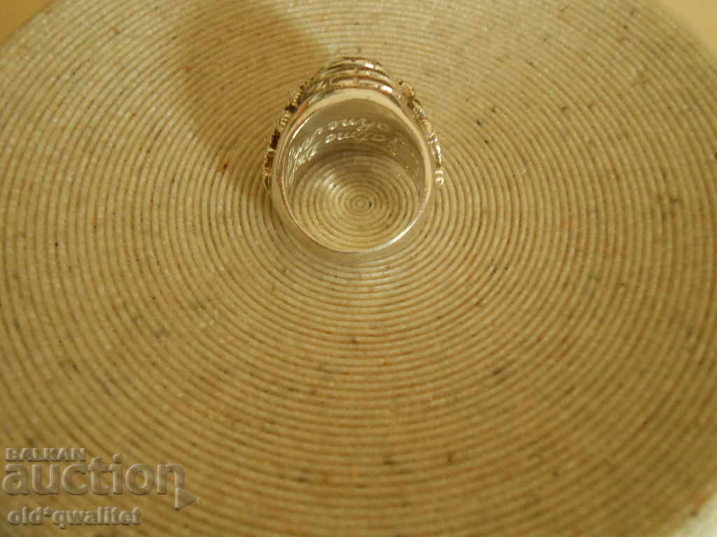 Auction  Silver RING with Stone, Silver 925, opens