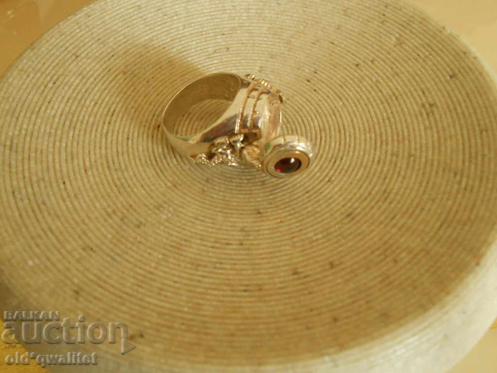 Silver RING with Stone, Silver 925, opens - 5